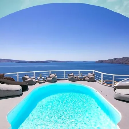Luxury Santorini Cozy 1 Bedroom Indoor Plunge Pool & Caldera 别墅 *