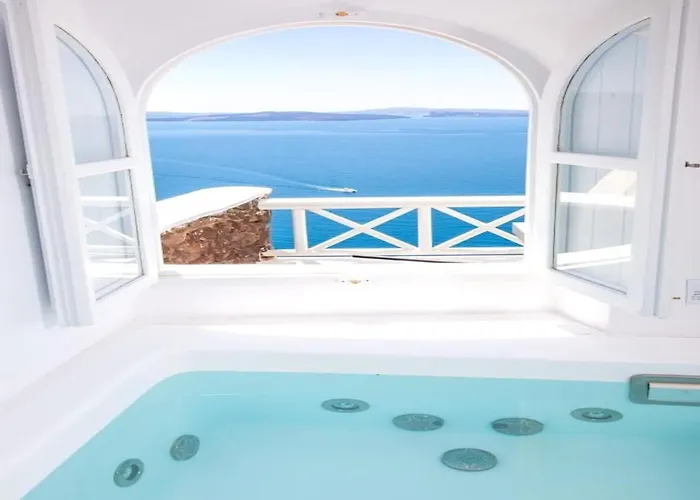 Villa Luxury Santorini Cozy 1 Bedroom Indoor Plunge Pool & Caldera